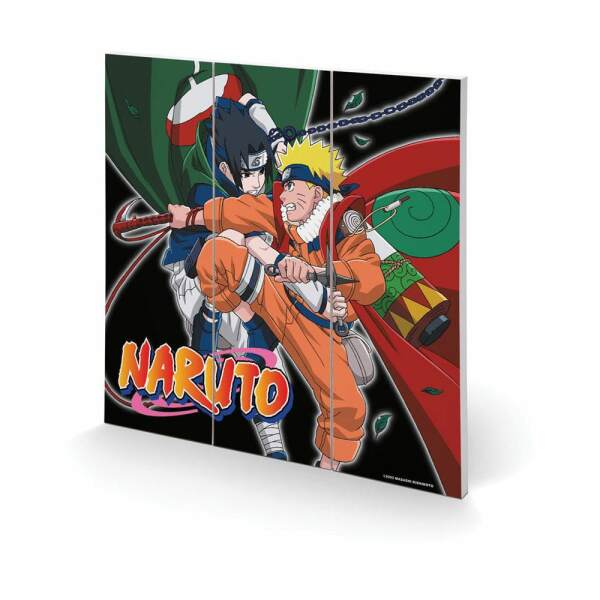 Naruto Poster De Madera Training To Surpass The Other