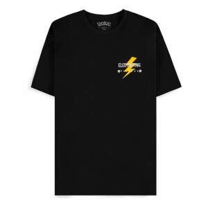 Pokemon Camiseta Black Pikachu Electrifying Line Art Talla L