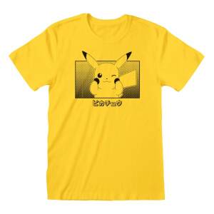 Pokemon Camiseta Pikachu Katakana Talla L