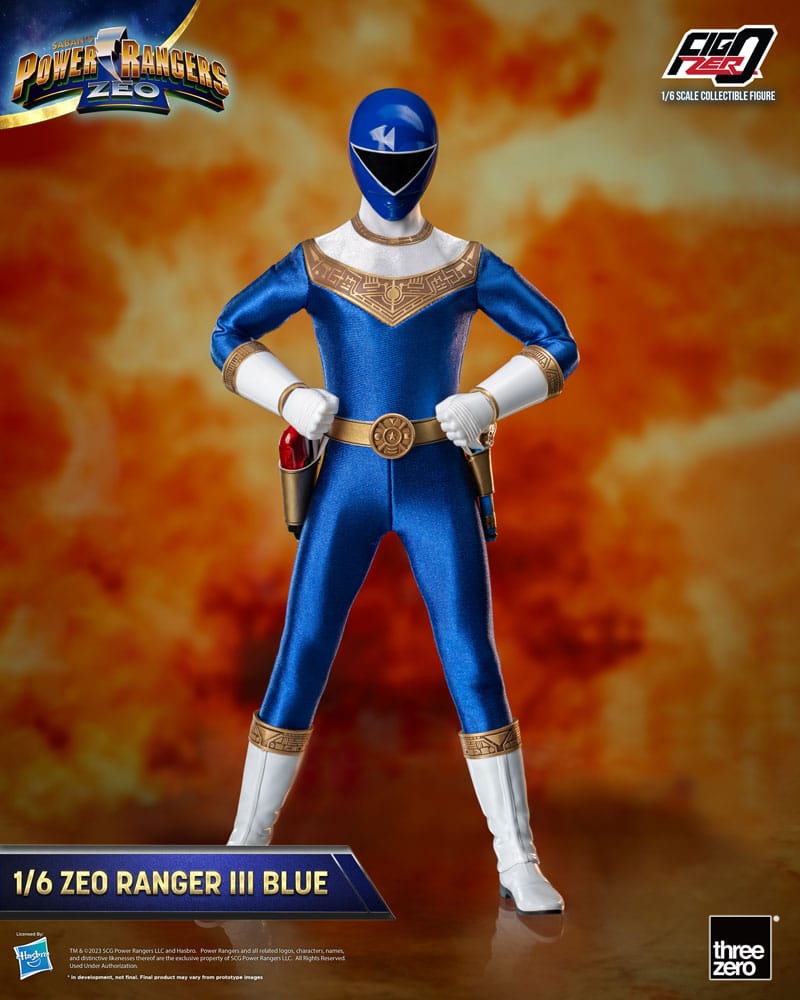 Power Rangers Zeo Figura FigZero 1/6 Ranger III Blue 30 cm