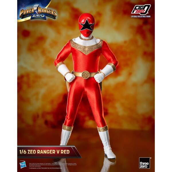 Power Rangers Zeo Figura Figzero 1 6 Ranger V Red 30 Cm