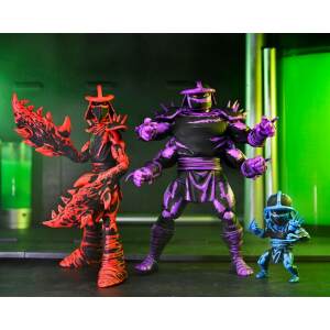Teenage Mutant Ninja Turtles Mirage Comics Figuras Shredder Clones Box Set 18 Cm