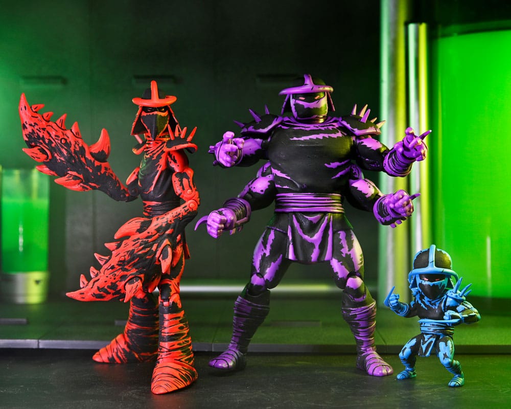 Teenage Mutant Ninja Turtles Mirage Comics Figuras Shredder Clones Box Set 18 Cm