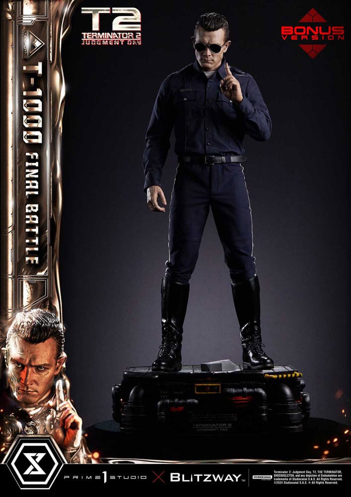 Terminator 2 Estatua Museum Masterline Series 1/3 T-1000 Final Battle Deluxe Bonus Version 73 cm