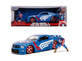 Avengers Vehículo 1/24 2006 Ford Mustang GT Captain America