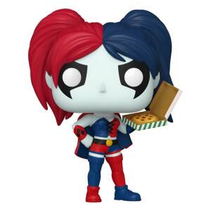 Dc Comics Harley Quinn Takeover Figura Pop Heroes Vinyl Harley With Pizza 9 Cm