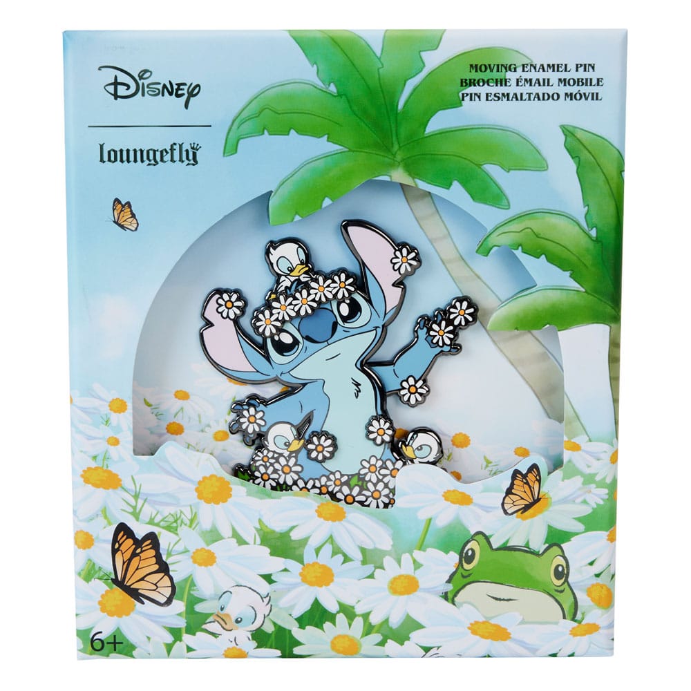 Disney by Loungefly Chapas esmaltadas 3″ Collector Box Lilo and Stitch Springtime Surtido (12)