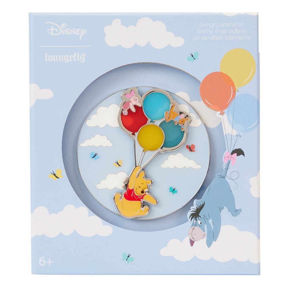 Disney Chapas esmaltadas 3″ Collector Box Pooh and Friends on Balloons Surtido (12)