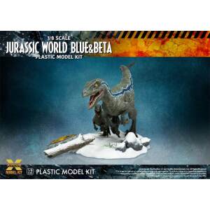 Jurassic World Maqueta Plastic Model Kit 1 8 Dominion Velociraptor Blue Beta 40 Cm