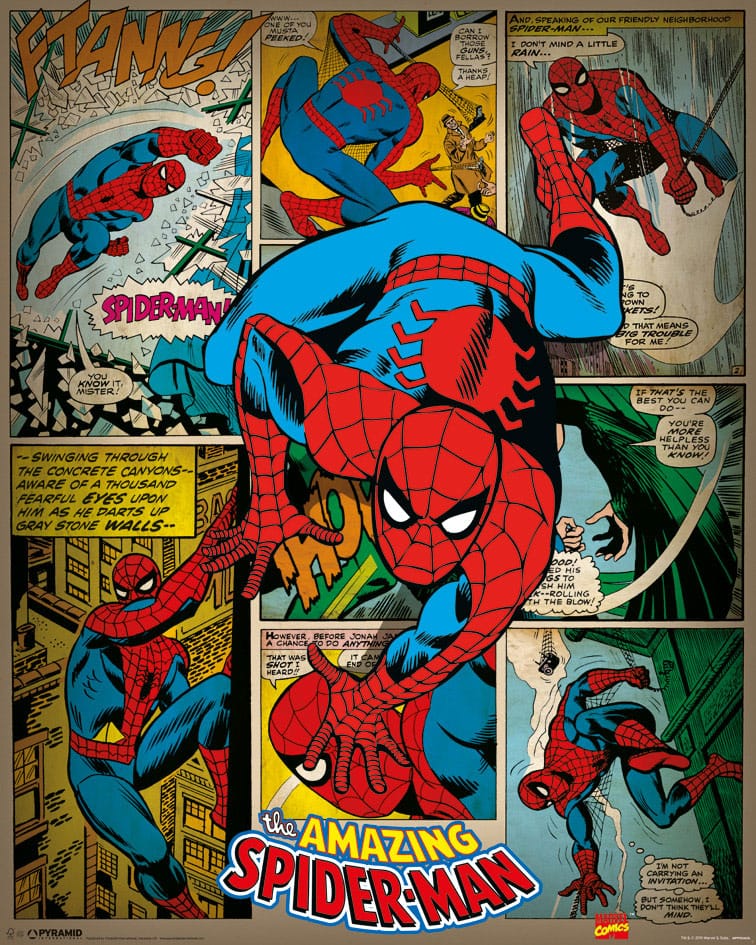 Marvel Comics Set de 4 Pósteres Spider-Man Retro 40 x 50 cm (4)
