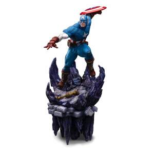 Marvel Estatua 1 10 Deluxe Bds Art Scale Captain America 34 Cm