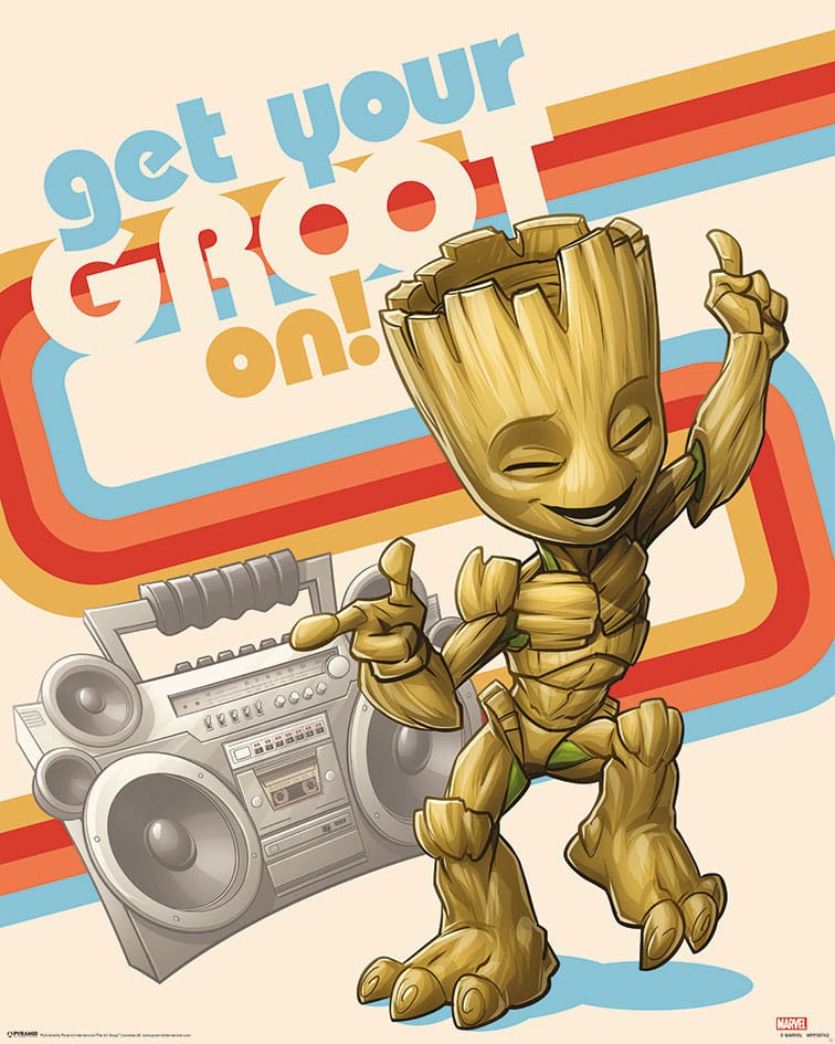 Marvel Set De 4 Posteres Guardians Of The Galaxy Get Your Groot On 40 X 50 Cm 4