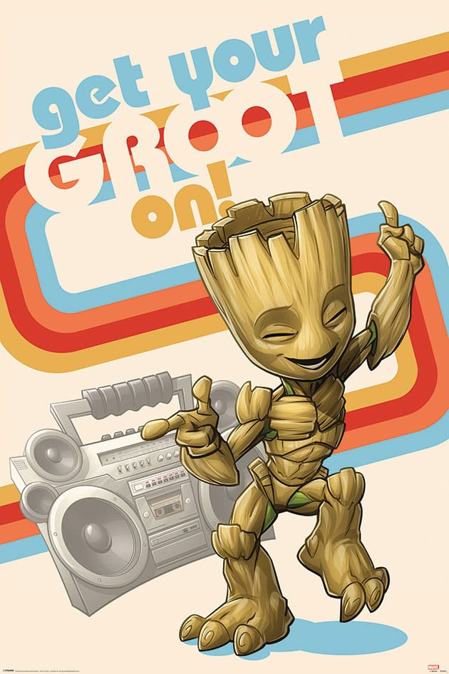 Marvel Set De 4 Posteres Guardians Of The Galaxy Get Your Groot On 61 X 91 Cm 4