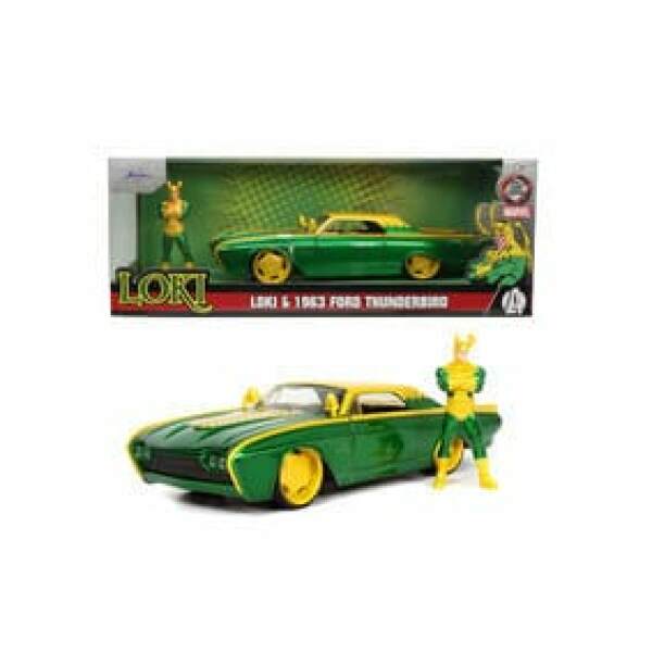Marvel Vehiculo 1 24 Ford Thunderbird Loki