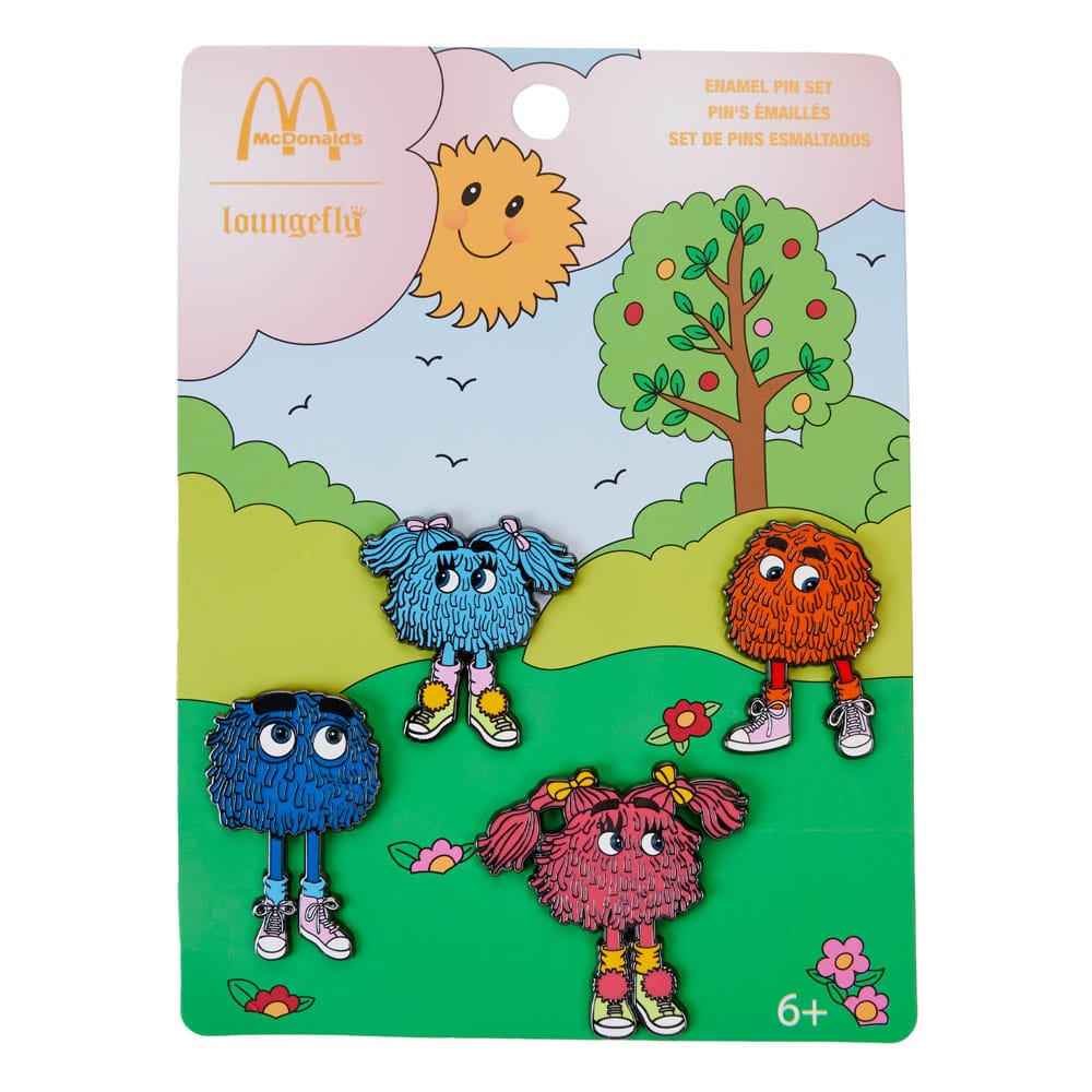 McDonalds by Loungefly Pin Set de 4 Chapas esmaltadas Fry Gang 3 cm