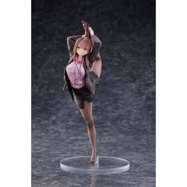 Original Character Estatua PVC 1/4 OL-chan Who Doesn't Want to Go to Work Pink Ver. Deluxe Edition 26 cm