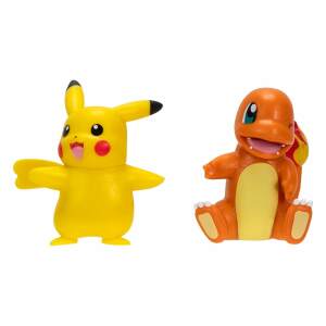 Pokemon Pack De 2 Figuras Battle Figure First Partner Set Charmander 2 Female Pikachu