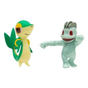Pokemon Pack De 2 Figuras Battle Figure Set Machop Snivy