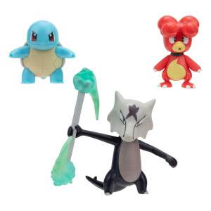 Pokemon Pack De 3 Figuras Battle Figure Set Magby Squirtle 4 Alolan Marowak 5 Cm