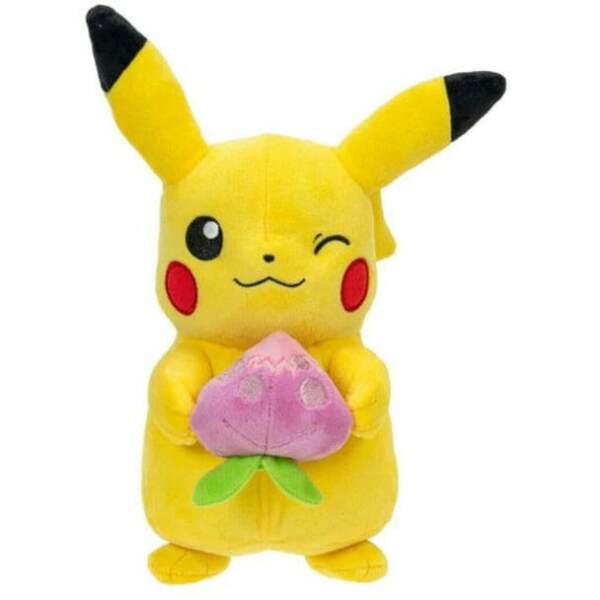 Pokemon Peluche Pikachu With Pecha Berry Accy 20 Cm