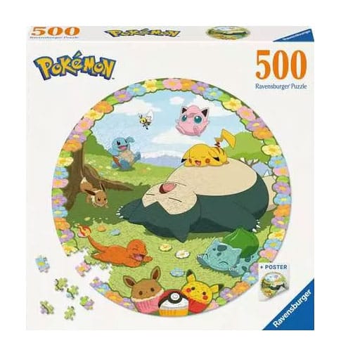 Pokemon Puzzle Redondo Flowery Pokemon 500 Piezas
