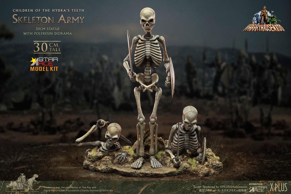 Ray Harryhausens Resin Model Kit Children Of The Hydras Teeth Skeleton Army 30 Cm