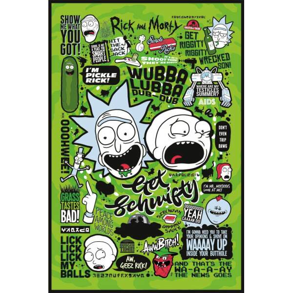 Rick And Morty Set De 4 Posteres Quotes 61 X 91 Cm 4