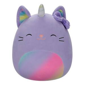 Squishmallows Peluche Caticorn With Rainbow Pastel Belly And Bow Cienna 30 Cm