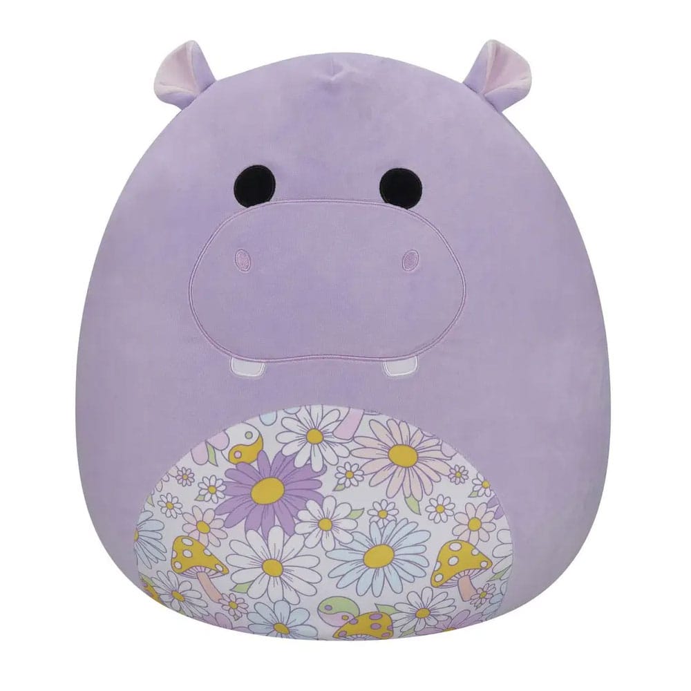 Squishmallows Peluche Purple Hippo With Floral Belly Hanna 50 Cm