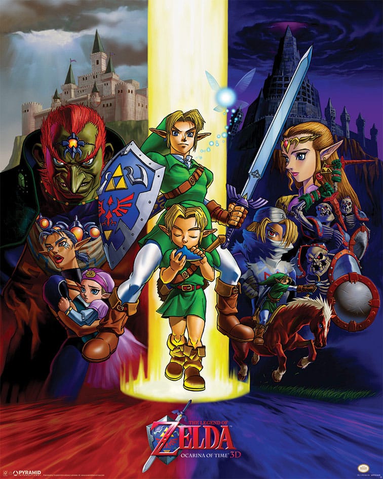 The Legend of Zelda Set de 4 Pósteres Ocarina of Time 40 x 50 cm (4)