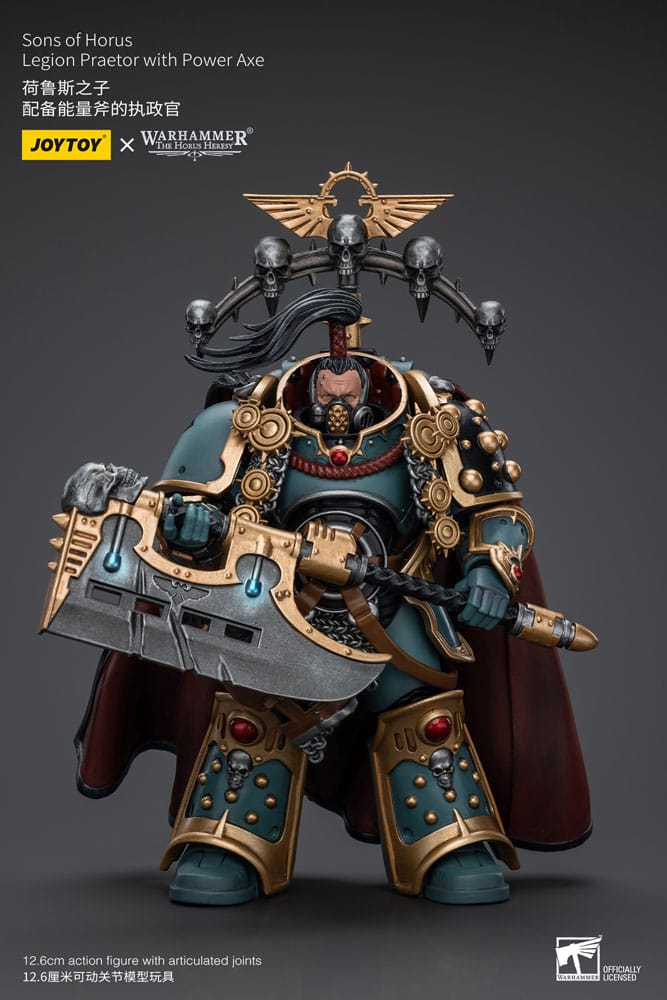 Warhammer The Horus Heresy Figura 1 18 Sons Of Horus Legion Praetor With Power Axe 12 Cm