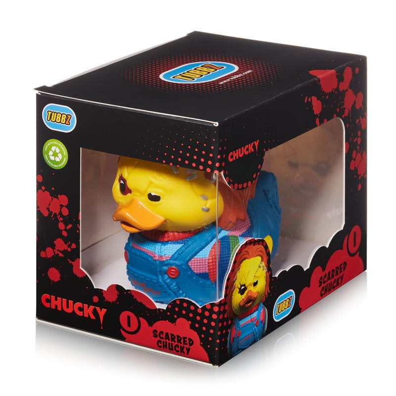Chucky el muñeco diabólico Tubbz Figura PVC Chucky Scarred Boxed Edition 10 cm