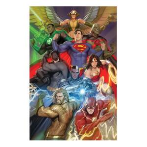 Dc Comics Litografia The Justice League 41 X 61 Cm Sin Marco