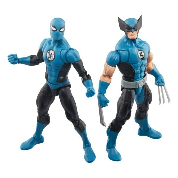 Fantastic Four Marvel Legends Pack De Figuras Wolverine Spider Man 15 Cm