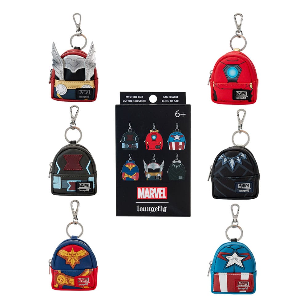 Marvel by Loungefly Llavero Blind Box Avengers Mini Backpack Surtido (12)