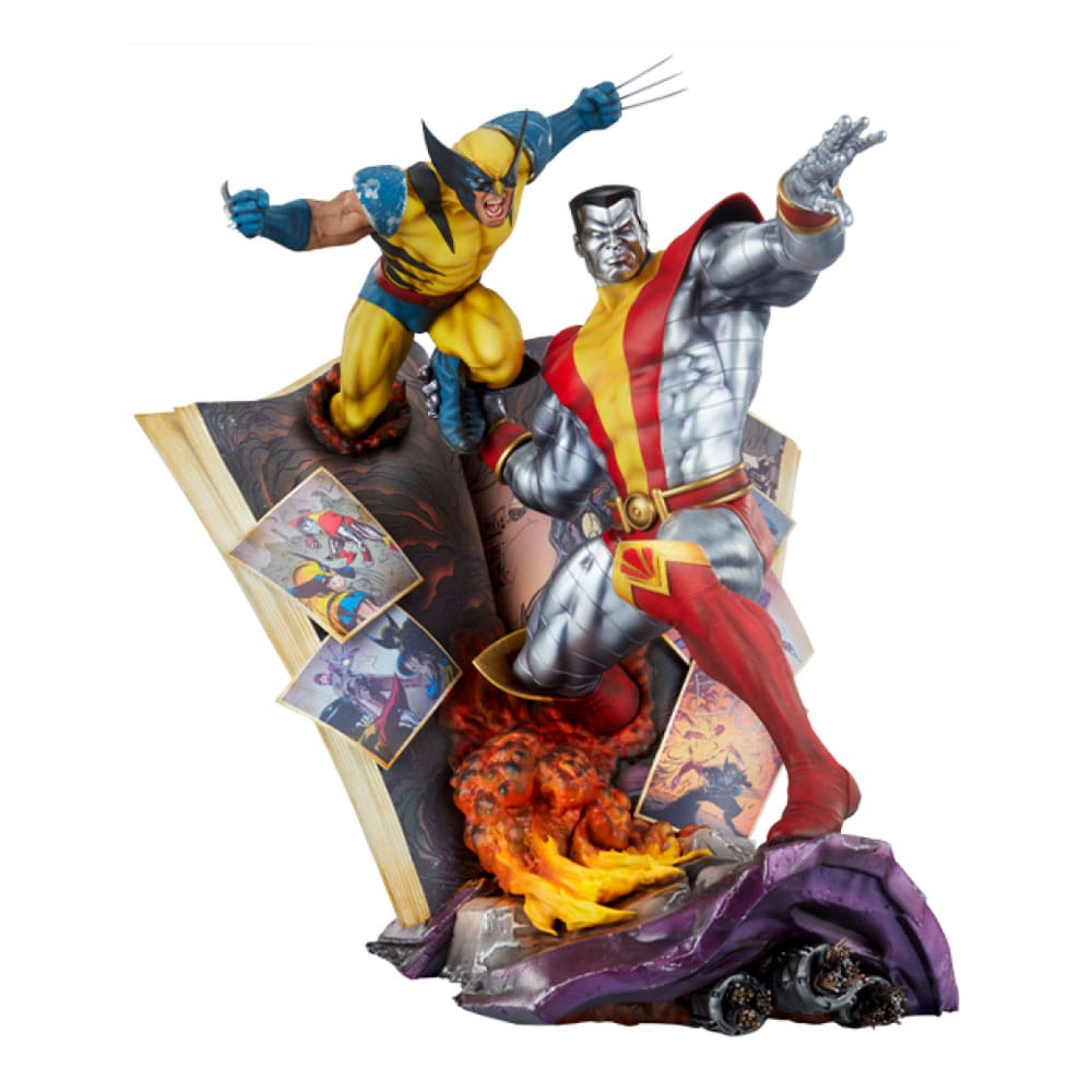 Marvel Estatua Fastball Special: Colossus and Wolverine Statue 46 cm