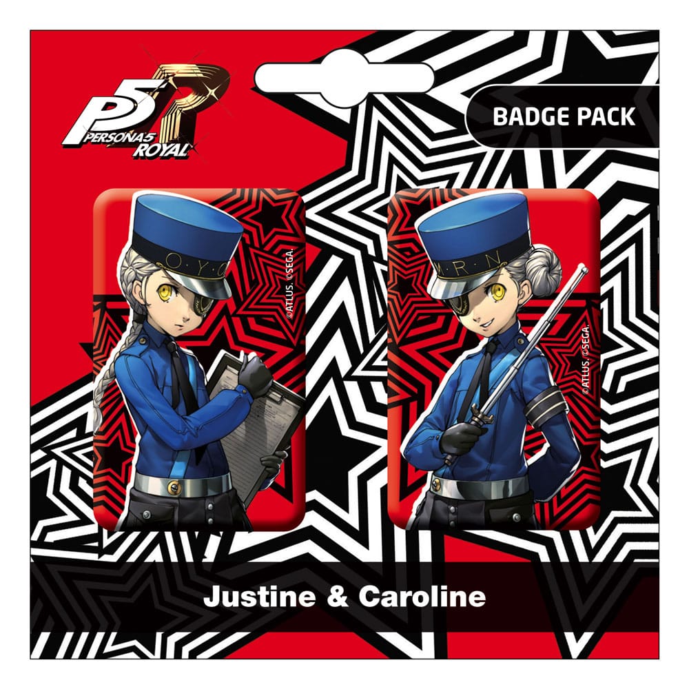 Persona 5 Royal Pack de Chapas Justine & Caroline