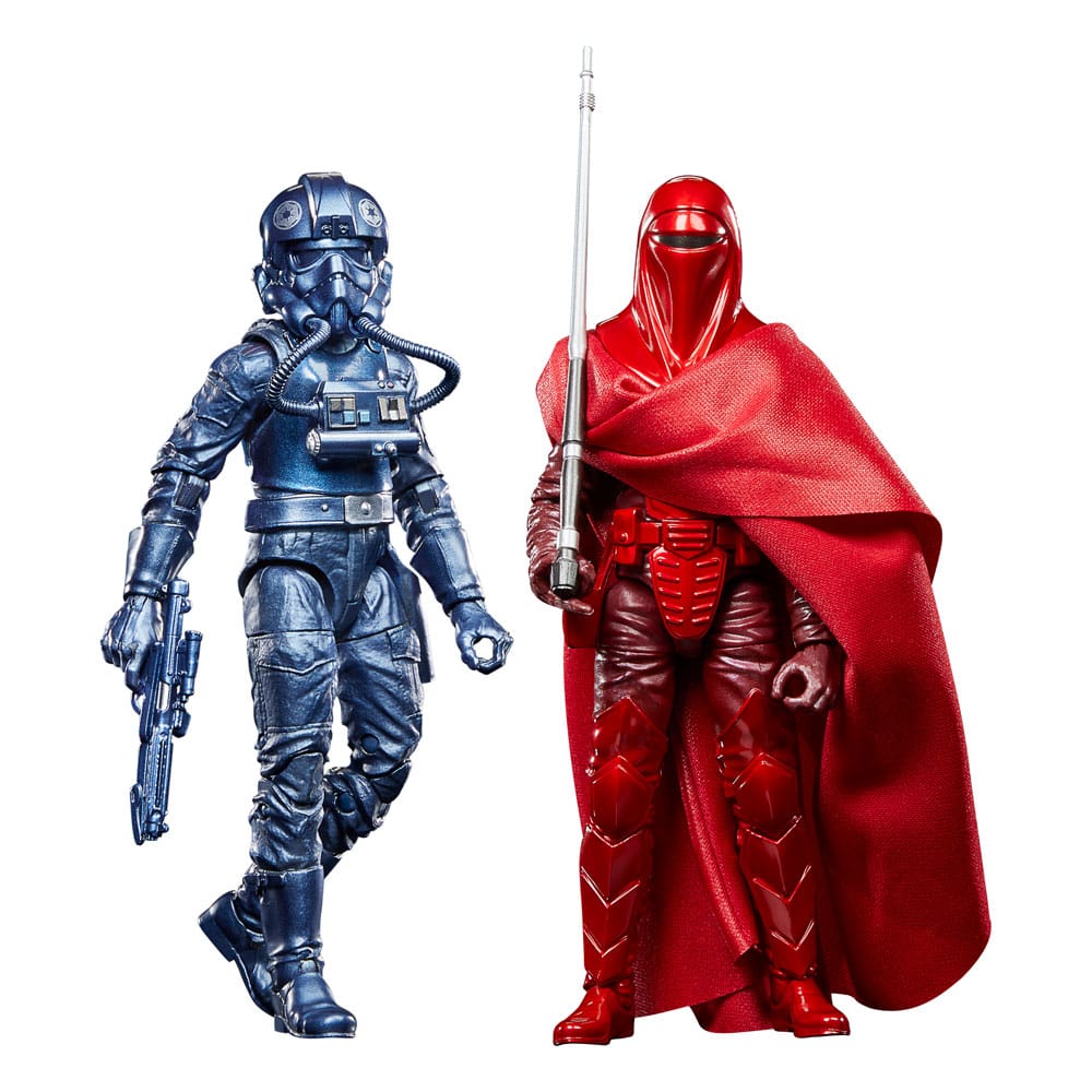 Star Wars Episode VI Black Series Carbonized Pack de 2 Figuras Emperor’s Royal Guard & TIE Fighter Pilot Exclusive 15 cm