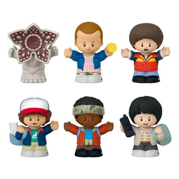 Stranger Things Pack De 6 Minifiguras Fisher Price Little People Collector Castle Byers 7 Cm