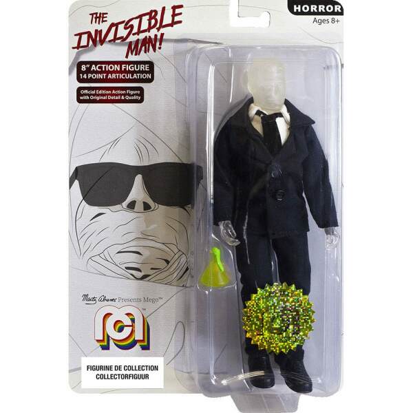 Universal Monsters Figura El Hombre Invisible Con Traje 20 Cm