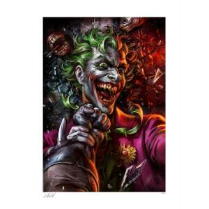 Dc Comics Litografia Eternal Enemies The Joker Vs Batman 46 X 61 Cm Sin Marco