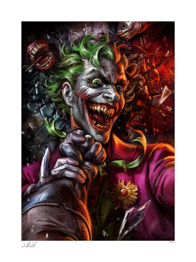 DC Comics Litografia Eternal Enemies: The Joker vs Batman 46 x 61 cm – sin marco