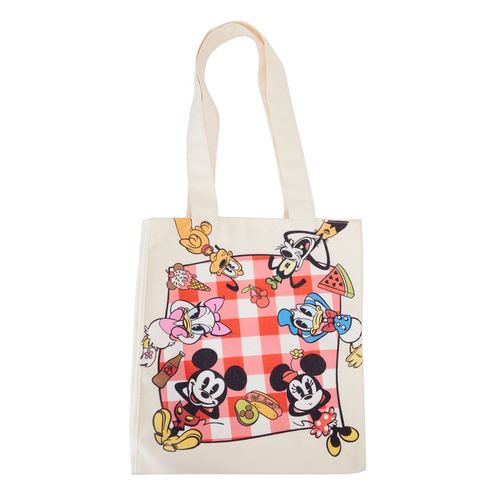 Disney By Loungefly Bolsa Canvas Mickey And Friends Picnic
