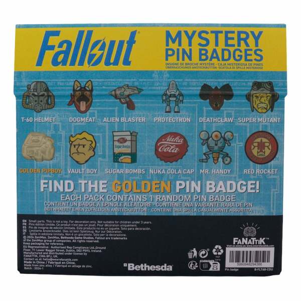 Fallout Chapas Expositor Mystery Pin Badge 12