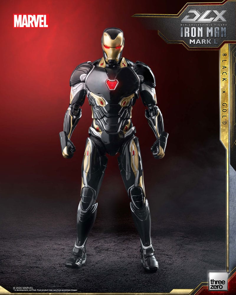 Infinity Saga Figura 1 12 Dlx Iron Man Mark 50 Black X Gold 17 Cm