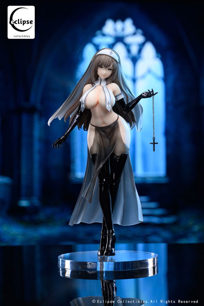 Original Character Estatua Pvc 1 7 Virtuous Nun Grace 24 Cm