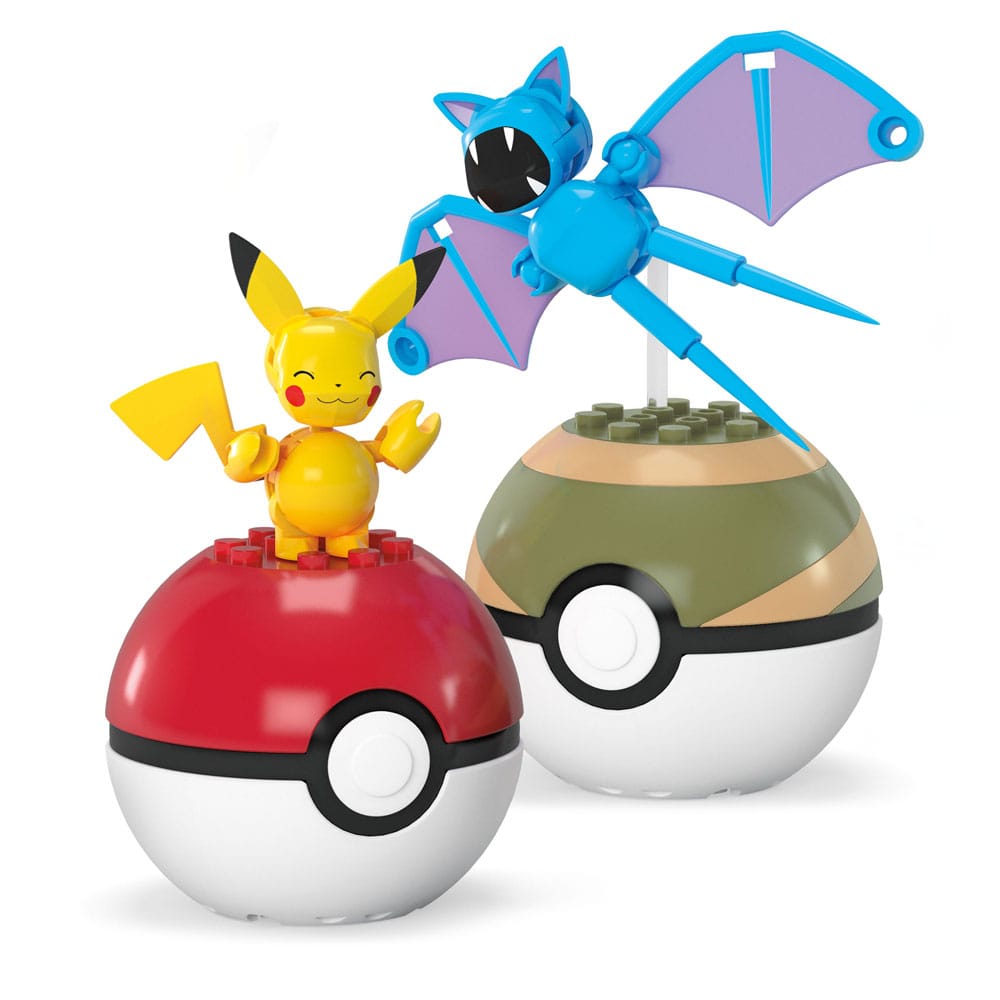 Pokémon Kit de Construcción MEGA Poké Ball Collection: Pikachu & Zubat