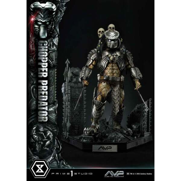 The Alien Vs Predator Estatua Museum Masterline Series 1 3 Chopper Predator 103 Cm