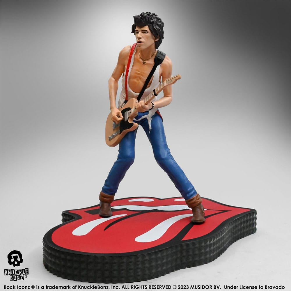 The Rolling Stones Estatua Rock Iconz Keith Richards Tattoo You Tour 1981 22 Cm