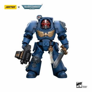 Warhammer 40k Figura 1 18 Ultramarines Terminator Squad Sergeant With Power Sword And Teleport Homer 12 Cm